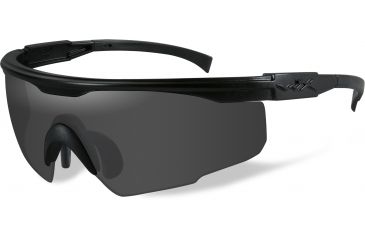Image of Wiley X PT-1 Sunglasses - 2 Lens Package - Smoke Grey, Clear / Matte Black Frame PT-1SC