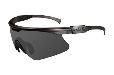 Image of Wiley X PT-1 Sunglasses, Matte Black Frame w/ Smoke Grey Lens PT-1S