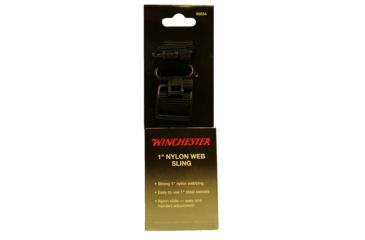 Image of Winchester 1in Nylon Web Sling with Super Swivels, Black WIN99854