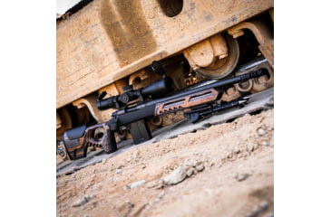 Image of WOOX Cobra Precision Rifle Stock for Howa 1500 Weatherby, Long Action, Laminted Black/Brown, Regular, SH.GNS032.10