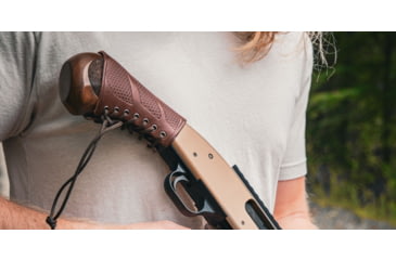 Image of WOOX Gladiatore Leather Club Grip Cover, Brown, 810069397207