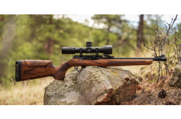 Image of WOOX Elegante Hybrid Precision Ruger 10/22 Wood Rifle Stock w/Integrated Mini-Chassis, Right Hand, Short Action, High Grade Walnut/Brown, SH.GNS075.03