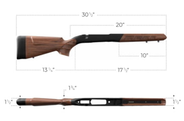 Image of WOOX Wild Man Precision Rifle Stock for Ruger 10/22, Walnut, Regular, SH.GNS001.25