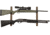 Allen 2-Firearms Gun Collector Hardwood Gun Rack, 2 Rifle/Shotgun, Brown/Black, Wood/Steel, 5659