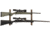 Allen 2-Firearms Gun Collector Hardwood Gun Rack, 2 Rifle/Shotgun, Brown/Black, Wood/Steel, 5659