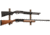 Allen 2-Firearms Gun Collector Hardwood Gun Rack, 2 Rifle/Shotgun, Brown/Black, Wood/Steel, 5659