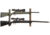 Allen 2-Firearms Gun Collector Hardwood Gun Rack, 2 Rifle/Shotgun, Brown/Black, Wood/Steel, 5659