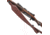 ALLEN 8510 LEATHER SLING DEER DEBOSS, BROWN