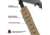 ALLEN 8530 TRACTION MOLDED RUBBER SLING FDE