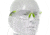 Allen All-In Youth Shooting Safety Glasses, Green/Black Frame, Clear Lenses, Youth, 2376