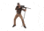 Allen Axial Shooting Stick and Monopod, Olive, 61in, 21410