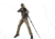 Allen Axial Shooting Stick-Bipod, Black, 61in, 21411