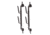 Allen Two Gun Metal Gun Rack, Black, 18500