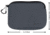 Allen Pistol Pouch Charcoal Neoprene, 7in, Charcoal, 3635