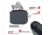 Allen Pistol Pouch Charcoal Neoprene, 7in, Charcoal, 3635