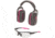 Allen Ruger Conix Ballistic Muff And Glasses Combo, Black/Orchid, 27866