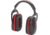 Allen Ruger Conix Ballistic Muff and Glasses Combo, Black/Red, 27865