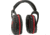 Allen Ruger Conix Passive Shooting Muff, Black/Red, 27855