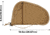Allen Torrey Handgun Case, Coyote, 10.5 in x 6.5 in, 3613