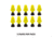 Allen ULTRX Silicone Ear Plugs, 5-Pairs, Yellow, 4122
