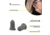 Allen ULTRX Tapered Foam Ear Plugs, 25-Pairs, Gray, 4132