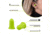 Allen ULTRX Tapered Foam Ear Plugs, 6-Pairs, Lime, 4136