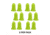 Allen ULTRX Tapered Foam Ear Plugs, 6-Pairs, Lime, 4136