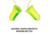 Allen ULTRX Tethered Tapered Foam Ear Plugs, 5-Pairs, Lime/ Yellow, 4119
