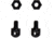 ATI Outdoors Swivel Stud Kit, 2 Pack, Black, One Size, A.5.10.2390