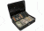 Barska 12in. Cash Box, 6 Compartment Coin Tray w/ Key CB11790
