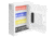 Barska 40 Capacity Fixed Position Key Cabinet Digital Keypad Wall Safe, White, Small, AX13964
