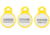 Barska Admin RFID Door Lock Card Set, Yellow, Small, AF12830