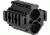 Barska Double Shotgun barrel Mount, Tri-Rail, 5 sections, Black AW12012