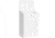 Barska Wall-Mount Top Opening Mail Drop Box, White, Large, CB14074