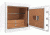 Barska White Keypad Jewelry Safe Tan Interior, White, Medium AX13104