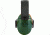 Beretta Gridshell Earmuff, Green with Orange, CF02100002077WUNI