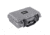 BlackHawk 11.6in Waterproof Hard Single Gun Case with Foam, Gray, Compact, BH00010-GRA