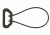 Blue Force Gear UWL325BK Vickers Universal Wire Loop 1.25 Black Aluminum