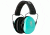 Browning Buckmark II Hearing Protector Ear Muffs,Aqua for Her 126356