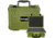 Bushnell Compact 13.37in Waterproof Gear Hard Case w/ Foam, Green, Standard, BN00001-GRN