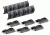 CAA Command Arms Accessories X6 Plastic Picatinny Thermal Rail Covers Kit