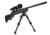 Caldwell Accumax Carbon Fiber Premium Swivel Stud Bipod, 6in-9in, Black, 1092515