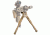 Caldwell AR Bipod Prone, Dessert Tan 534455