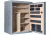 Cannon Safe Armory A54 80 Gun Safe, 60x48x30in - Hammertone Gray/Chrome A54-H2FDC-13