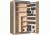 Cannon Safe Commander 43 Fireproof 36 Gun Safe, 72x40x28in - Hammertone Beige/Brass CO43-H3FDB-13