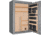 Cannon Safe Commander 54 Fireproof 48 Gun Rifle Safe, 72x50x28in - Hammertone Gray/Chrome CO54-H2FDC-13