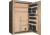 Cannon Safe Commander 54 Fireproof 48 Gun Rifle Safe, 72x50x28in - Hammertone Beige/Brass CO54-H3FDB-13