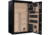 Cannon Safe Deluxe 33 Fireproof 36 Gun Safe, 60x40x24in - Hammertone, Black/Chrome CA33-H1FDC-13