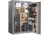 Cannon Safe Deluxe 33 Fireproof 36 Gun Safe, 60x40x24in - Hammertone, Gray/Chrome CA33-H2FDC-13