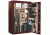 Cannon Safe Deluxe 33 Fireproof 36 Gun Safe, 60x40x24in - Hammertone Burgundy/Brass CA33-H5FDB-13
